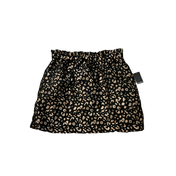 Eloquii Dresses & Skirts - Eloquii NEW 22 Black Gold Animal Print Elastic Waist A Line Skirt w/ Pockets